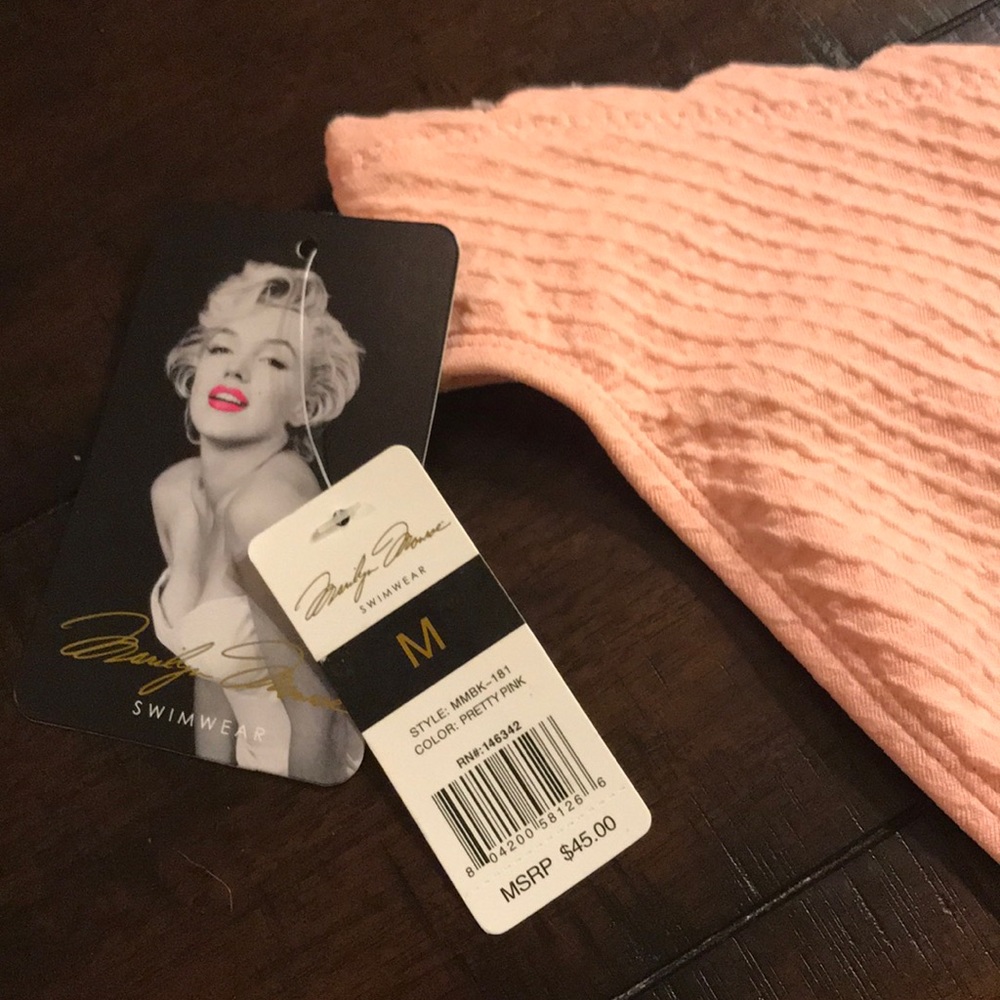 MARILYN MONROE  Pretty Pink Bikini Swim Bottom M - Picture 6 of 7